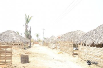 Rangasthalam Movie Village Set Photos